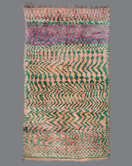 Vintage Moroccan Aït Bou Ichaouen Carpet TS55