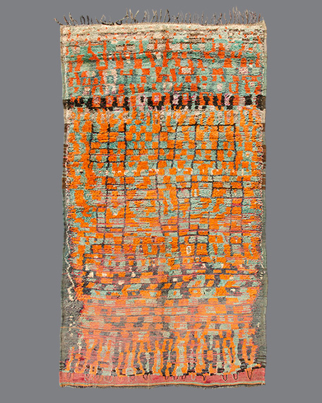 Vintage Moroccan Aït Bou Ichaouen Carpet TS56