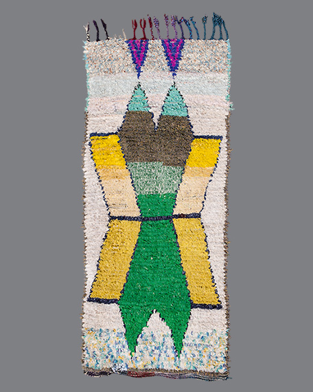 Vintage Moroccan Boucherouite Carpet BU15