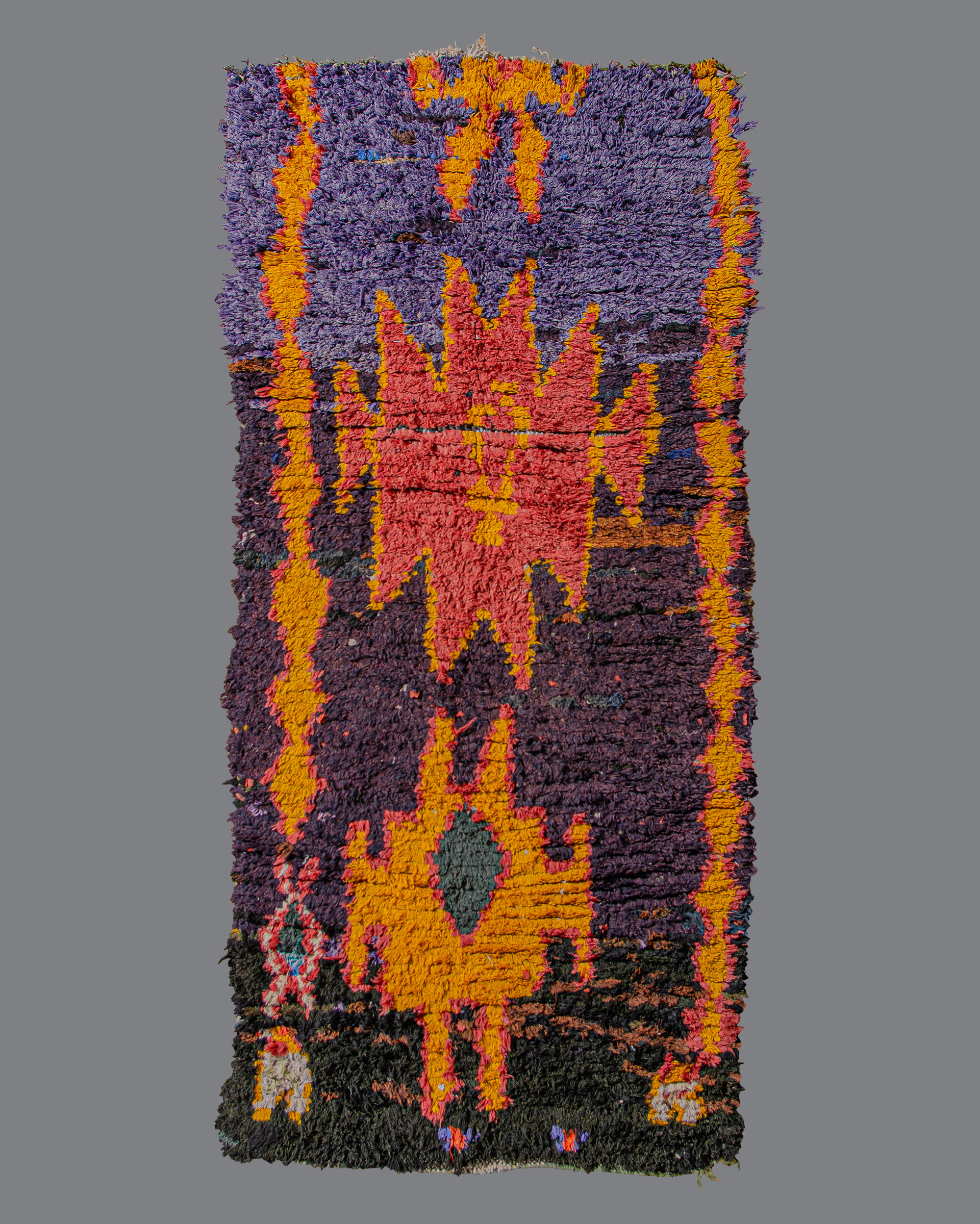 Vintage Moroccan Boucherouite Carpet BU22