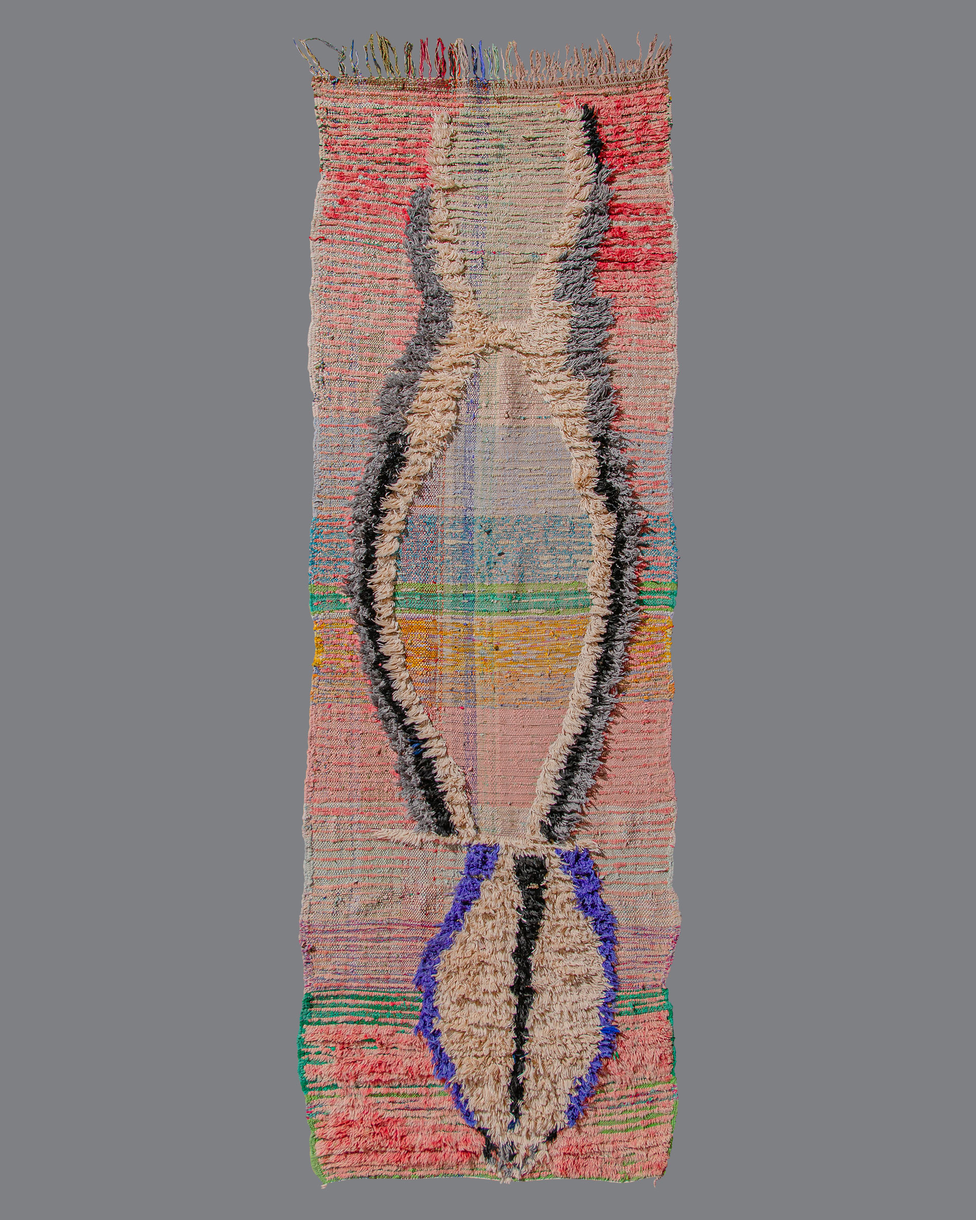 Vintage Moroccan Boucherouite Carpet BU23