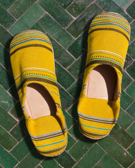 Vintage Moroccan Ware Babouches Babouches_Point_Citrus