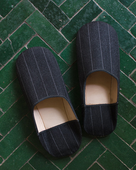 Vintage Moroccan Ware Babouches Babouches_Dandy_Charcoal