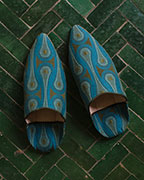 Moroccan Babouches Babouches_Design_9297_Peacock