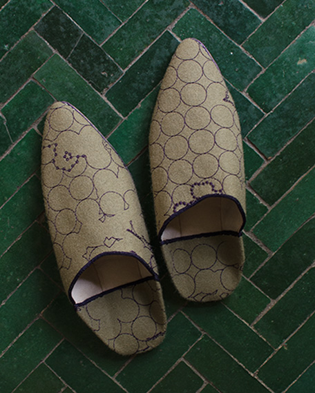 Vintage Moroccan Ware Babouches Babouches_Layers_Vineyard_Small_Taupe_Violet