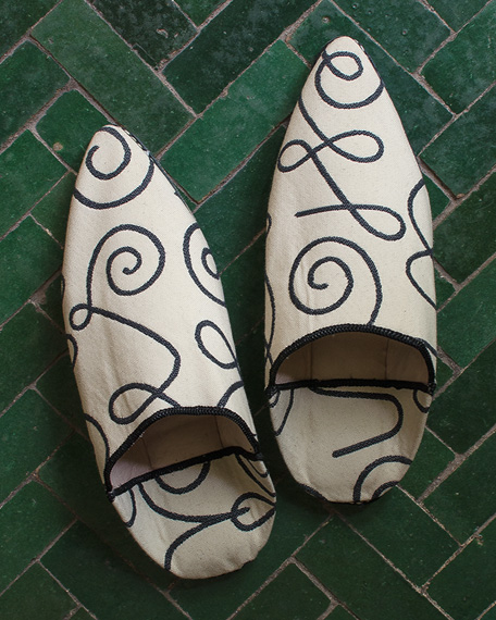 Vintage Moroccan Ware Babouches Babouches_Names_Black_White