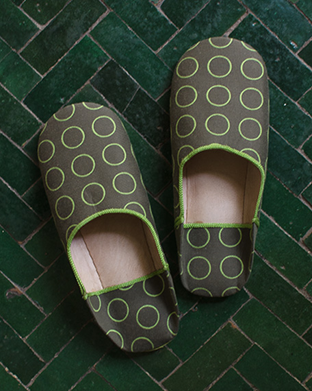 Vintage Moroccan Ware Babouches Babouches_Repeat_Dot_Ring_Apple_Reverse