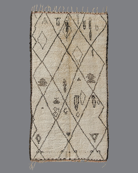 Vintage Moroccan Beni Ouarain Carpet BO_111