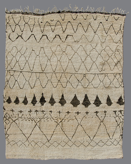 Vintage Moroccan Beni Ouarain Carpet BO_125