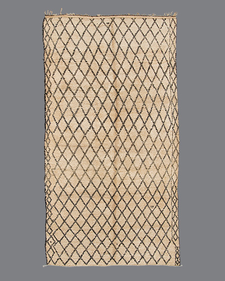 Vintage Moroccan Beni Ouarain Carpet BO66