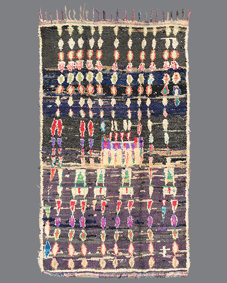 Vintage Moroccan Boucherouite Carpet BU11