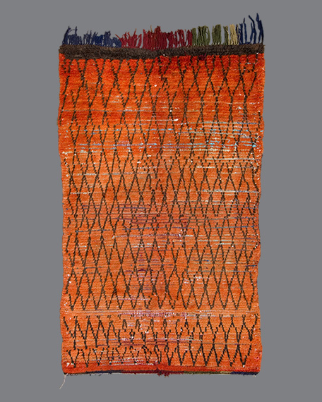 Vintage Moroccan Boucherouite Carpet BU03