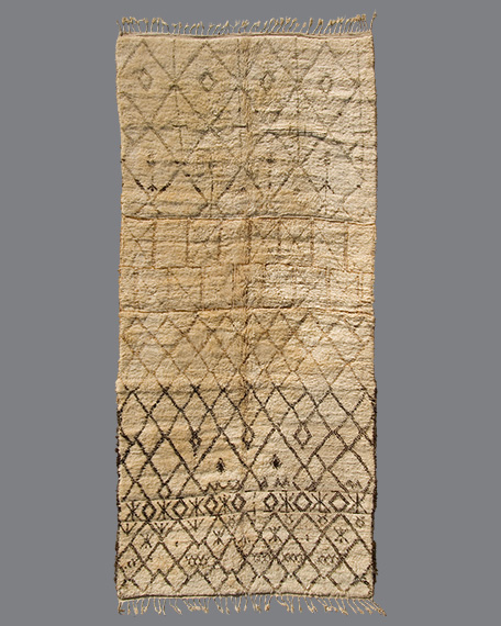 Vintage Moroccan Beni Ouarain Carpet BO12