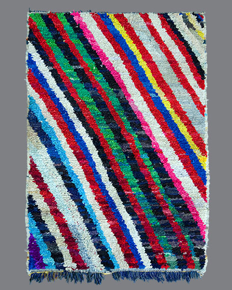 Vintage Moroccan Boucherouite Carpet BU01