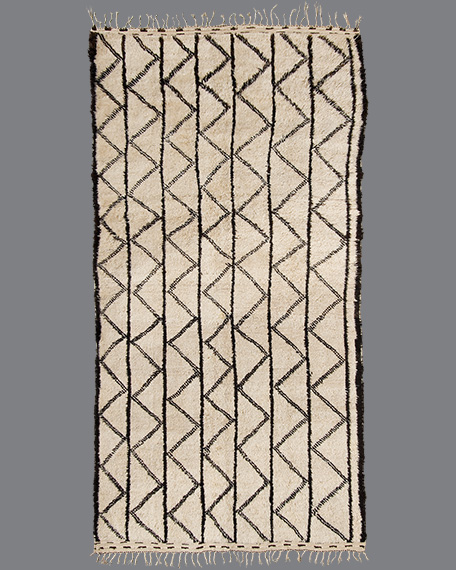 Vintage Moroccan Beni Ouarain Carpet BO29